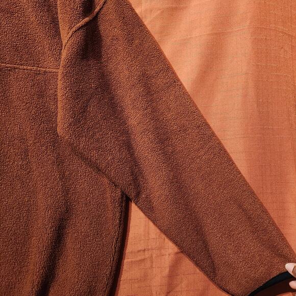 Outdoor Urban Terrain Men's Sz XL Burnt Orange 1/4 Snap Pullover Fleece Jacket - Picture 5 of 8